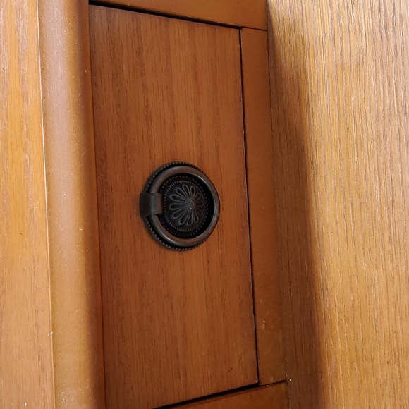 5 Drawer Pull Knobs Metal Ornate Floral Primitive Victorian Farmhouse Rustic - Picture 10 of 16